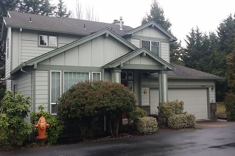 House painters working on an exterior